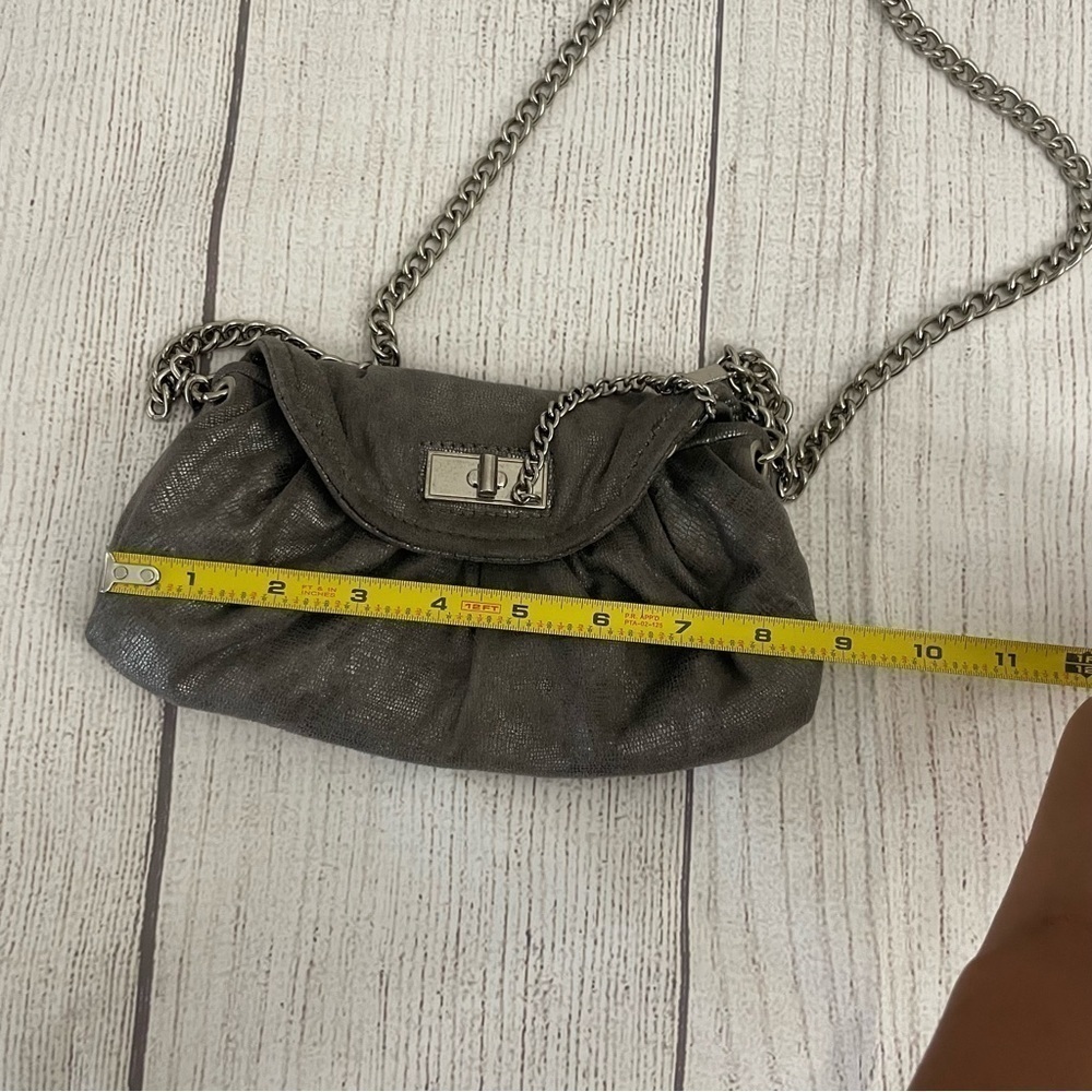 NINE WEST Women’s Crossbody Silver Grey Purse - Picture 3 of 7